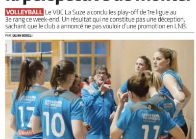 VBC La Suze: des finales jouées sans la perspective de monter