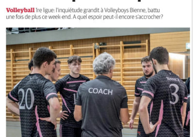 1re ligue: La situation devient préoccupante à Volleyboys