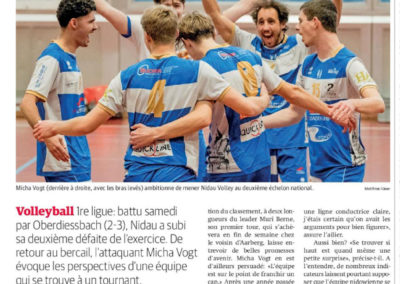 1ère ligue: Micha Vogt: "Nidau en LNB? J'en rêve!"