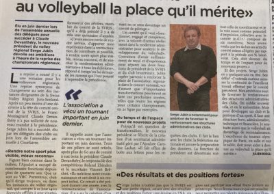 Serge Jubin: "Donnons au volleyball la place qu'il mérite"