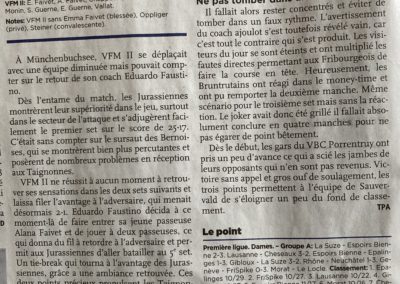 1ère ligue: deux victoires jurassiennes très importantes