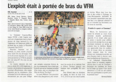 L'exploit était à portée de bras du VFM