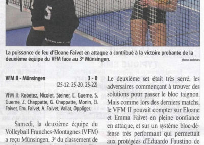 volley 1re ligue: La "deux" toujours d'attaque