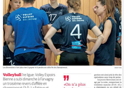 Volley 1re ligue: le VEBB victime d'un coup de mou
