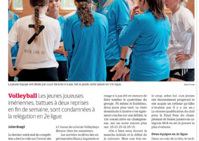 Volley 1re ligue: La Suze quittera à son tour la 1re ligue
