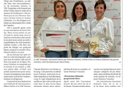 Volley régional: Une toile parfaitement tissée au VBC Tramelan