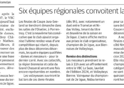 Coupe Jura-Seeland: Six équipes régionales convoitent la Coupe