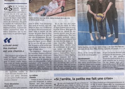 Volley régional: famille Guerne, "Sur le terrain, ce n'est pas ma maman"