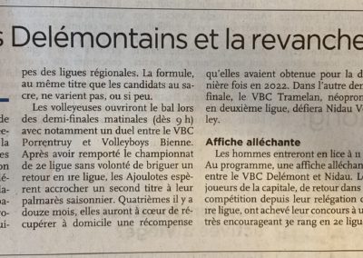 Coupe Jura-Seeland: le retour des Delémontaines et la revanche des Ajoutes ?