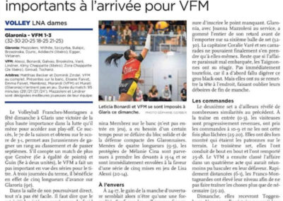 Un gros couac en entrée, mais trois points importants à l'arrivée pour VFM