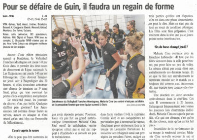 VFM LNA: Pour se défaire de Guin, il faudra un regain de forme