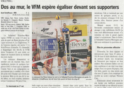 Dos au mur, le VFM espère égaliser devant ses supporters