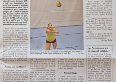 Volley régional: Inédit, le VFM reçoit la relève féminine du pays