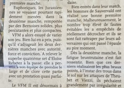 Volley 1re ligue: VFM II s'offre le leader
