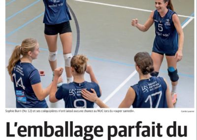 1re ligue: L'emballage parfait du Volley Espoirs Bienne