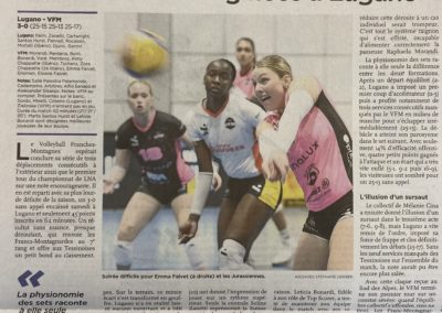 LNA: les filles du VFM giflées à Lugano
