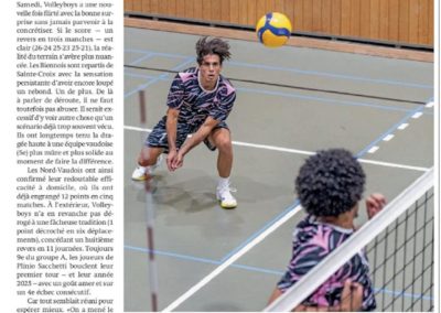 1re ligue: encore un match qui glisse entre les doigts de Volleyboys