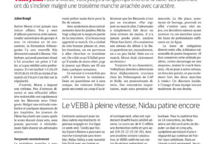 1re ligue: Un leader trop constant pour Volleyboys Bienne. Le VEBB a pleine vitesse, Nidau patine encore