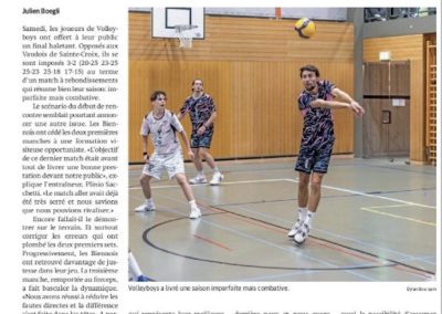 1re ligue: Une victoire et un maintien mérité pour Volleyboys