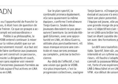Promotion du VEBB: sans renier son ADN