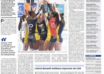 play-off LNA: VFM n'a pas les faveurs de la cote