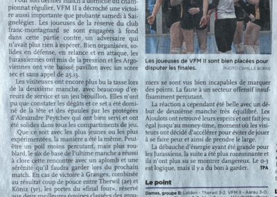 1re ligue: VFM II à nouveau en tête