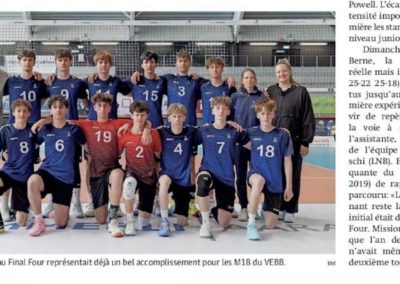 Final Four du championnat de Suisse juniors: Pas de médaille mais de l'expérience