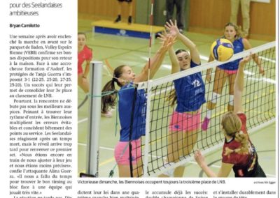 LNB: Volley Espoirs Bienne serre les dents pour s'imposer à la maison