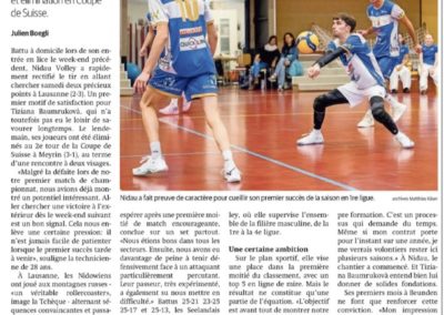 1ère ligue: Le sourire en championnat et la grimace en Coupe de Suisse pour Nidau Volley